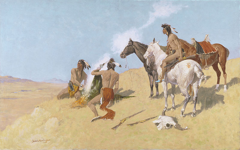 The Smoke Signal 1905 by Frederic S. Remington